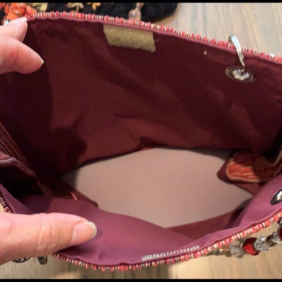 💼 Beaded Handle Purse / Tote ~ Brand New - Picture 2 of 4